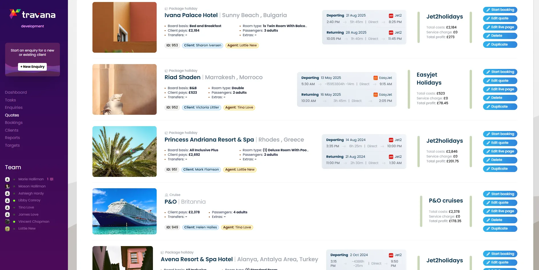 CRM & Staff Management Web App for Travel Agencies